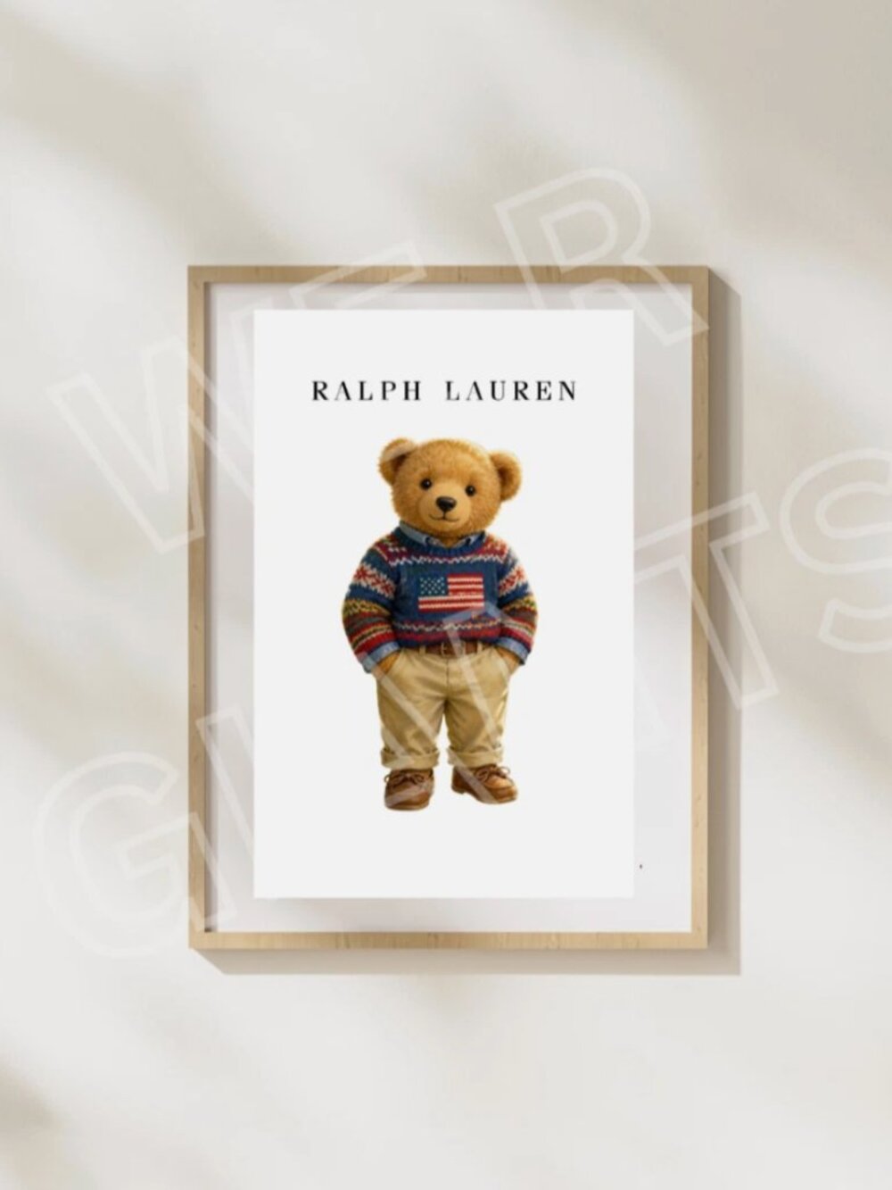 Ralph Lauren Teddy Bear 11x17 Art Poster